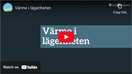 Bild värme i lägenheten